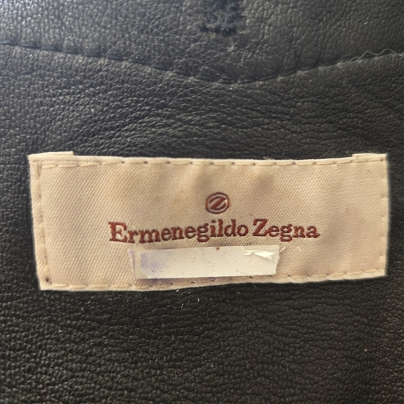 Ermenegildo Zegna Olive Green Suede/Leather Jacket with Lambskin Leather Lining - Picture 2 of 6